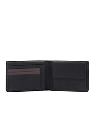 PIQUADRO PAAVO Leather coin wallet with flap Black - Men’s Wallets - 2