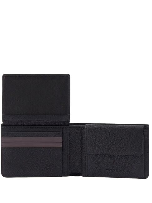 PAAVO Leather coin wallet with flap Black - Men’s Wallets