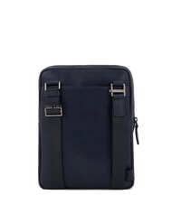PIQUADRO PAAVO Large leather iPad bag blue - Over-the-shoulder Bags for Men - 3