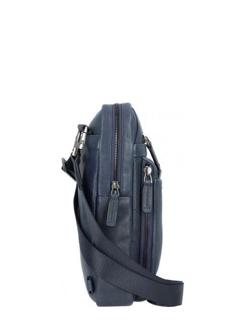 PAAVO Large leather iPad bag blue - Over-the-shoulder Bags for Men