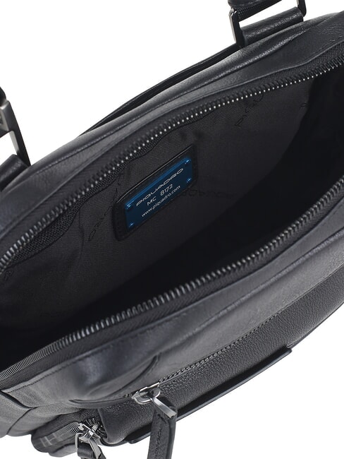 PAAVO Large leather iPad bag Black - Over-the-shoulder Bags for Men