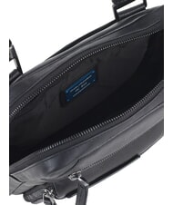 PIQUADRO PAAVO Large leather iPad bag Black - Over-the-shoulder Bags for Men - 4