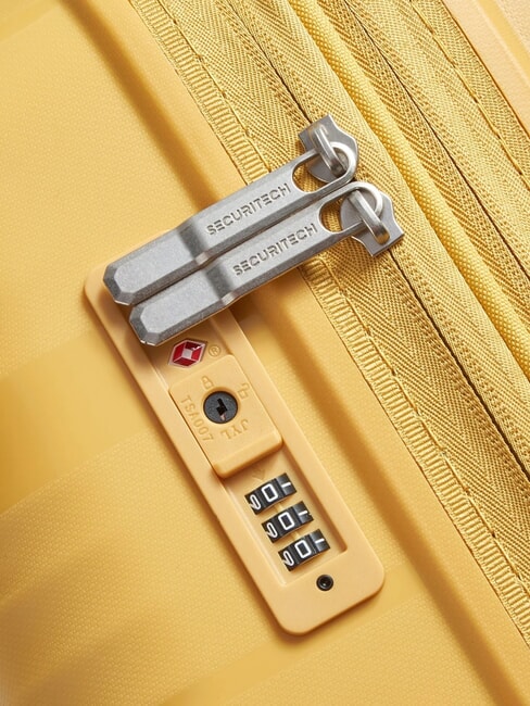 SECURITECH DUNE Medium Expandable Trolley yellow - Rigid Trolley Cases