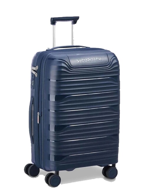 SECURITECH DUNE Medium Expandable Trolley blue - Rigid Trolley Cases