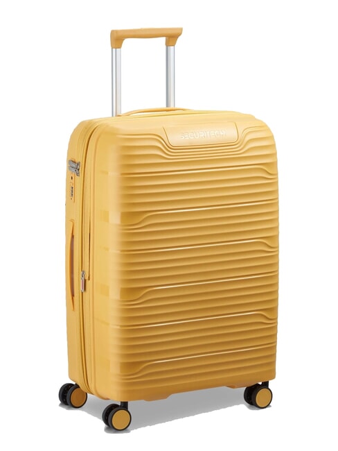 SECURITECH DUNE Set of 3 trolleys: cabin, medium, large, exp yellow - Rigid Trolley Cases