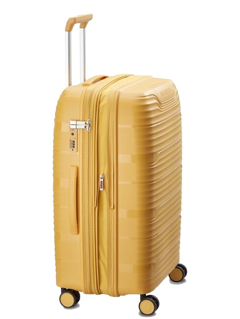 SECURITECH DUNE Set of 3 trolleys: cabin, medium, large, exp yellow - Rigid Trolley Cases