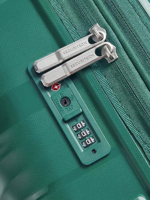 SECURITECH DUNE Set of 3 trolleys: cabin, medium, large, exp iguana - Rigid Trolley Cases