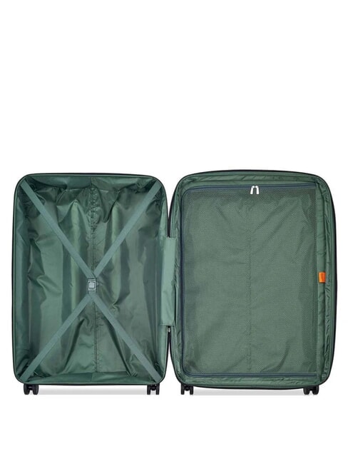 SECURITECH DUNE Set of 3 trolleys: cabin, medium, large, exp Black - Rigid Trolley Cases