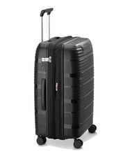 DELSEY SECURITECH DUNE Set of 3 trolleys: cabin, medium, large, exp Black - Rigid Trolley Cases - 4