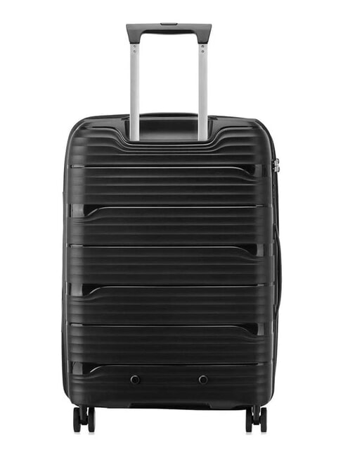 SECURITECH DUNE Set of 3 trolleys: cabin, medium, large, exp Black - Rigid Trolley Cases