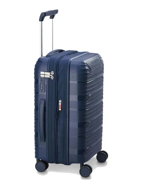 SECURITECH DUNE Set of 3 trolleys: cabin, medium, large, exp blue - Rigid Trolley Cases