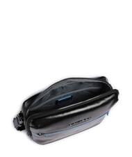 PIQUADRO BLUE SQUARE  iPad bag with airpod pocket Black - Over-the-shoulder Bags for Men - 4