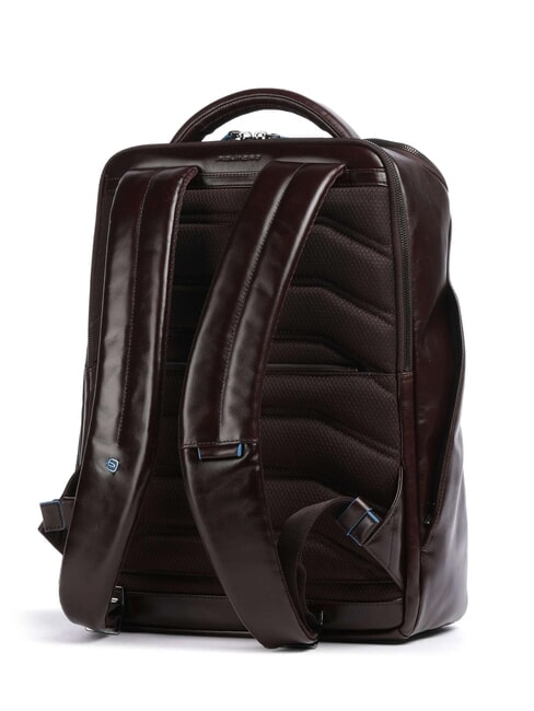 BLUE SQUARE Leather backpack for 15.6" laptop MAHOGANY - Laptop backpacks
