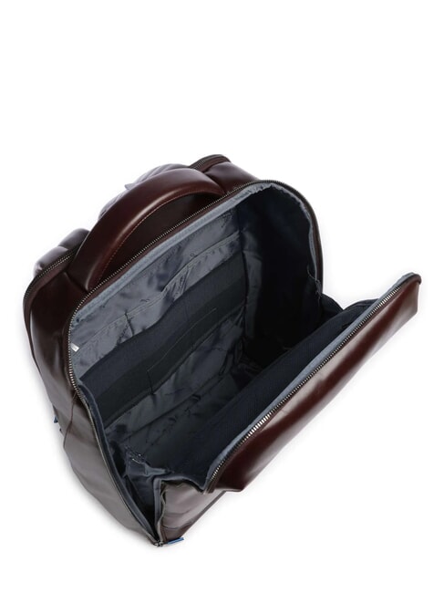 BLUE SQUARE Leather backpack for 15.6" laptop MAHOGANY - Laptop backpacks