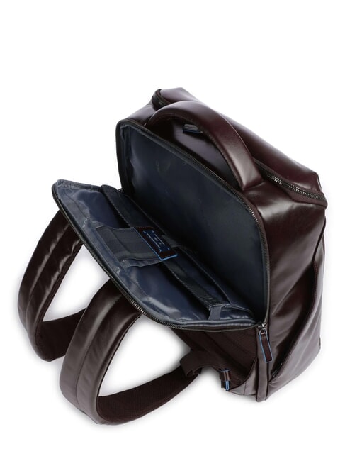 BLUE SQUARE Leather backpack for 15.6" laptop MAHOGANY - Laptop backpacks