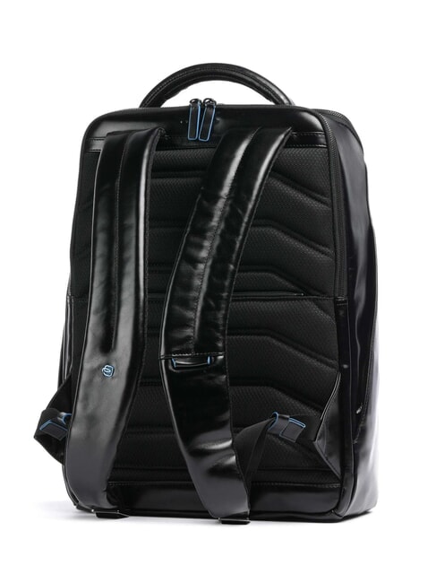 BLUE SQUARE Leather backpack for 15.6" laptop Black - Laptop backpacks