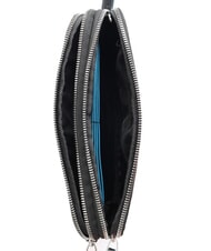 PIQUADRO BLUE SQUARE Leather clutch with cuff Black - Over-the-shoulder Bags for Men - 4