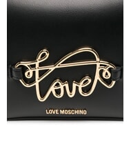 LOVE MOSCHINO CURSIVE LOGO Mini Shoulder Bag Black - Women’s Bags - 3