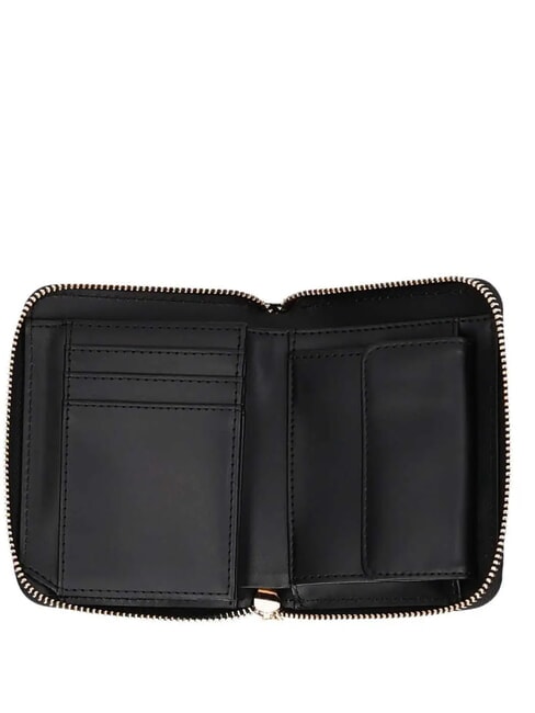 LOGO ITALICS Zip Around Wallet Black - Women’s Wallets