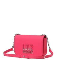LOVE MOSCHINO LETTERING BICOLOR Shoulder bag fuchsia - Women&rsquo;s Bags - 2