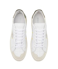 BLAUER STATEN Leather sneakers white/green - Men’s shoes - 3