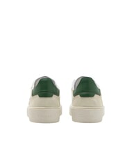 BLAUER STATEN Leather sneakers white/green - Men’s shoes - 5