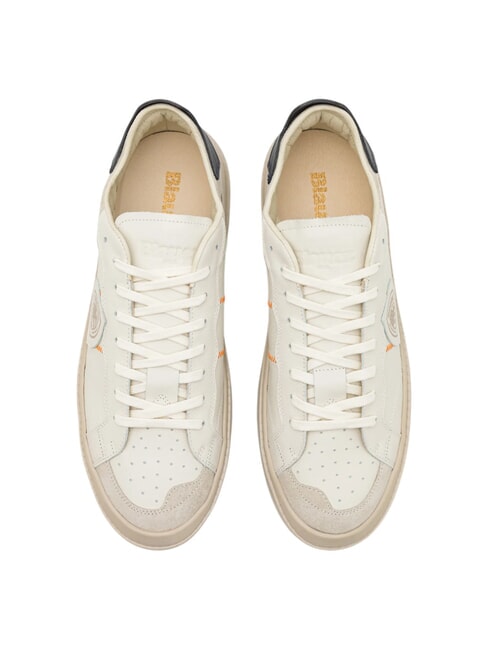 STATEN Leather sneakers white/navy - Men’s shoes