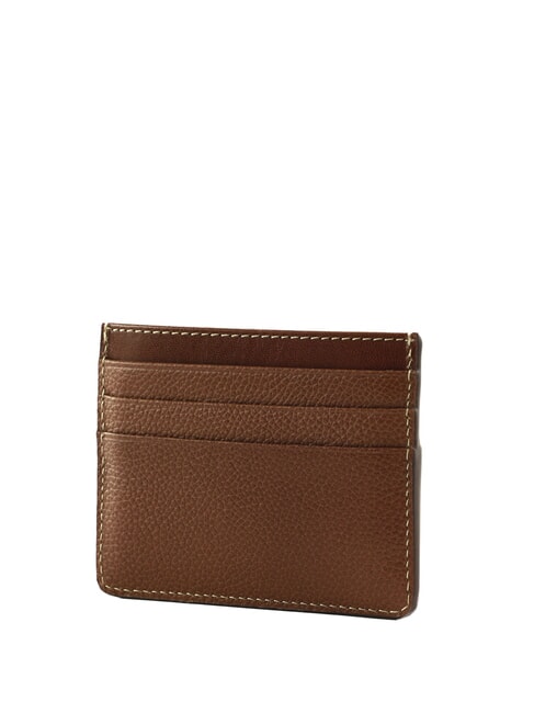 GEMMA  Flat leather card holder BROWN - Women’s Wallets