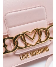 LOVE MOSCHINO HEART CHAIN Shoulder bag rose - Women’s Bags - 3