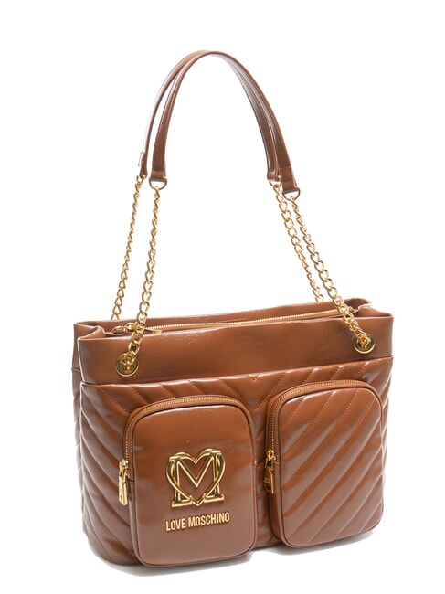 CITY POCKETS Quilted shopping bag walnuts - Women&rsquo;s Bags