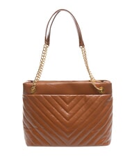 LOVE MOSCHINO CITY POCKETS Quilted shopping bag walnuts - Women&rsquo;s Bags - 4