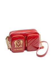 LOVE MOSCHINO CITY POCKETS Quilted shoulder bag RED - Women&rsquo;s Bags - 2