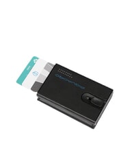 PIQUADRO URBAN Compact leather wallet with slider black grigiongr - Men&rsquo;s Wallets - 2