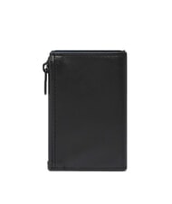 PIQUADRO URBAN Compact leather wallet with slider black grigiongr - Men&rsquo;s Wallets - 4
