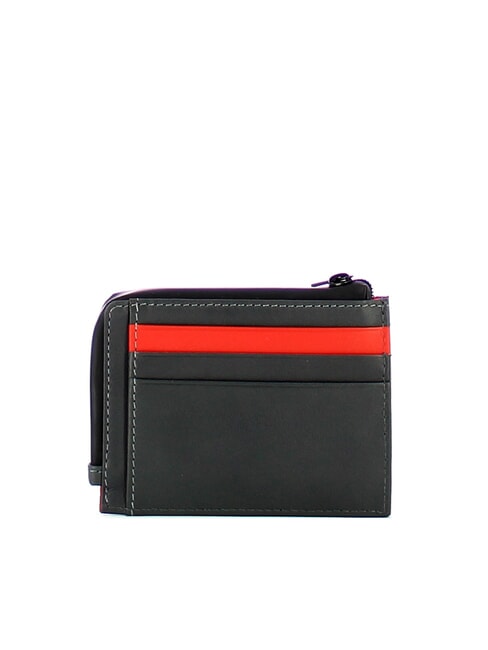 URBAN  Leather zipped card holder Grey - Men’s Wallets