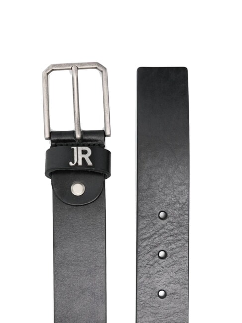 JR Leather belt, shortenable black - Belts