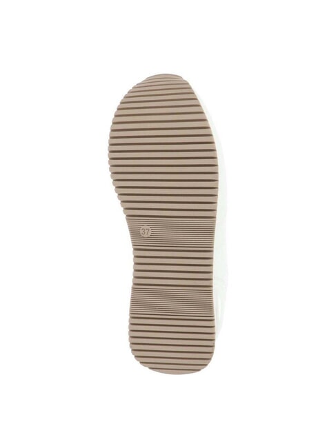 GEO JR Side logo platform sneakers White / Geo Beige - Women’s shoes