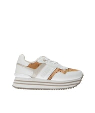 ALVIERO MARTINI PRIMA CLASSE GEO JR Side logo platform sneakers White / Geo Beige - Women’s shoes - 2