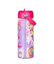 SJGANG BOY & GIRL Thermal bottle, 500 ml BLACK STRIPED FOREST - Thermal bottles - 2