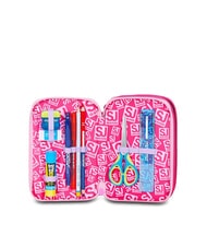 SJGANG FLYUNICORN GIRL 3 zip pencil case complete with school kit fuxiafluo - Cases and Accessories - 3