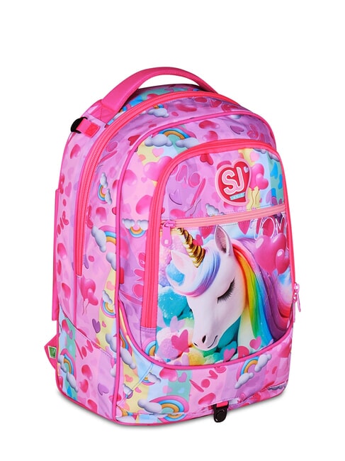 FLYUNICORN GIRL 3WD Detachable Backpack Trolley, 3 wheels fuxiafluo - Backpack trolleys