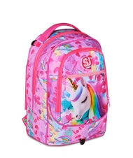 SJGANG FLYUNICORN GIRL 3WD Detachable Backpack Trolley, 3 wheels fuxiafluo - Backpack trolleys - 6