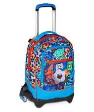 SJGANG TINYPATCH BOY JACK 3WD Detachable Backpack Trolley, 3 wheels bright turquoise - Backpack trolleys - 2
