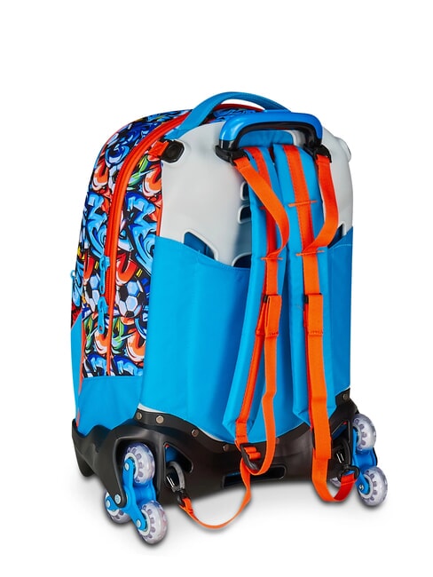 TINYPATCH BOY JACK 3WD Detachable Backpack Trolley, 3 wheels bright turquoise - Backpack trolleys