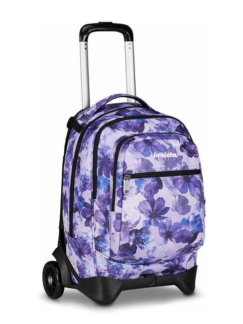 PLUG FANTASY Detachable trolley backpack, laptop holder lily flowers - Backpack trolleys