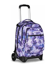 INVICTA PLUG FANTASY Detachable trolley backpack, laptop holder lily flowers - Backpack trolleys - 2