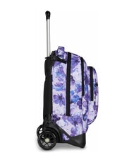 INVICTA PLUG FANTASY Detachable trolley backpack, laptop holder lily flowers - Backpack trolleys - 3