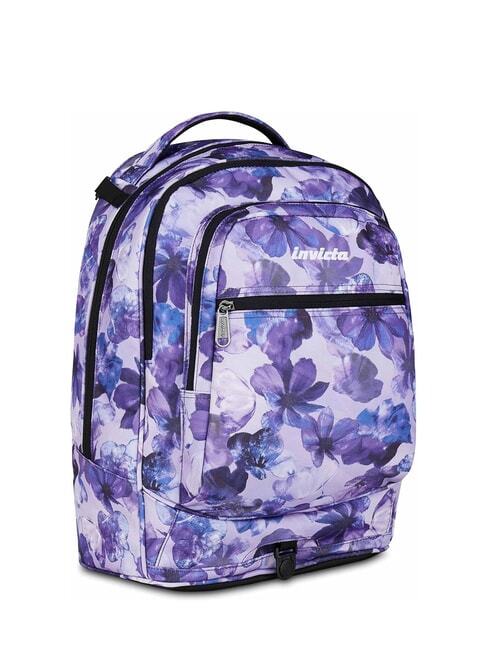 PLUG FANTASY Detachable trolley backpack, laptop holder lily flowers - Backpack trolleys