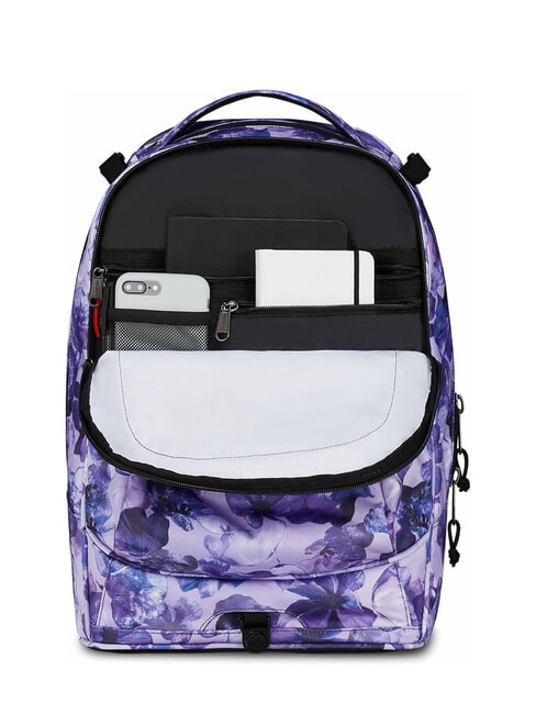 PLUG FANTASY Detachable trolley backpack, laptop holder lily flowers - Backpack trolleys