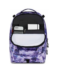 INVICTA PLUG FANTASY Detachable trolley backpack, laptop holder lily flowers - Backpack trolleys - 8